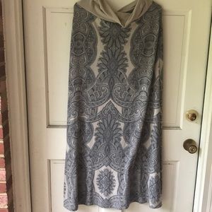 Knit winter maxi skirt